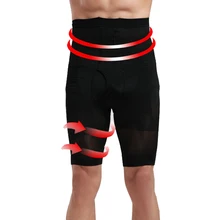 Мужские высокие брюки с высокой талией body shaper триммер Tummy тренер боди Талия живот живота Пояс Slim Fit нижнее белье Шорты брюки