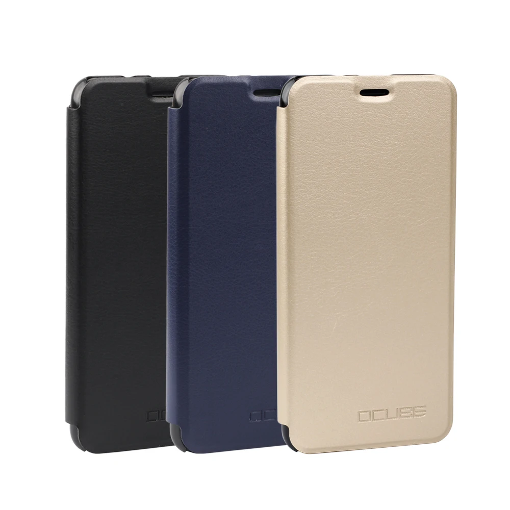 Роскошный защитный кожаный чехол Ocube с откидной крышкой для Oukitel C12 C11 C15 Pro
