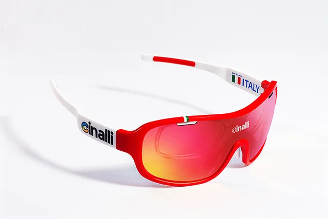 Naga sire CINALLI C-068 Eyewear Sunglasses Cycling Racing outdoor sport Googles Protective TR90 Frame Polycarbonate Polarized1PC - Цвет: Red