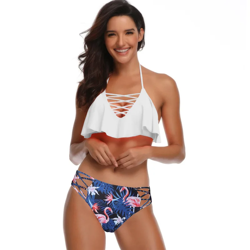 

Sexy Fashion Low Waist Bikinid Braided Single Flying Swimsuit