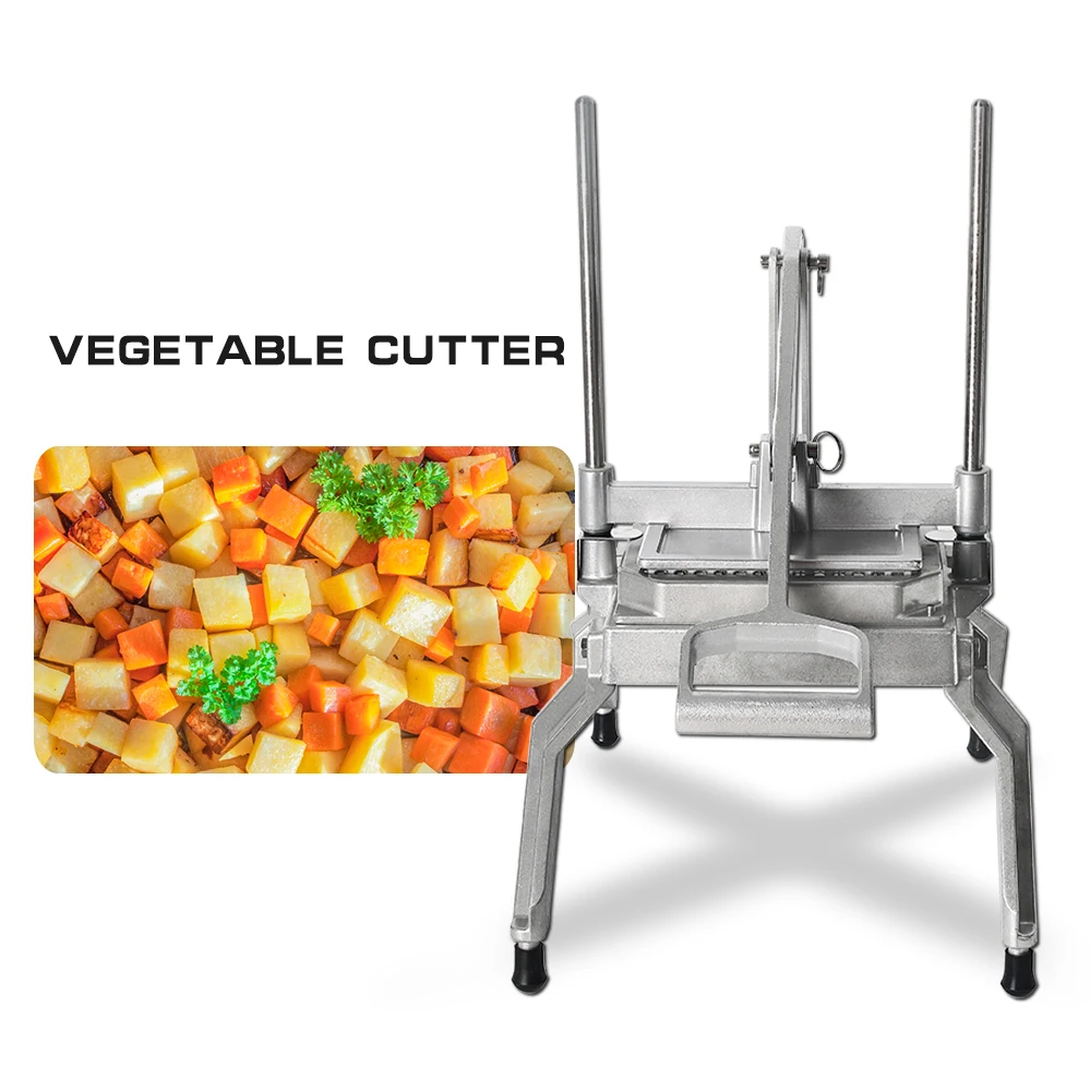  Manual Vegetable Chopper Multifuncional Mandoline Cutter Stainless Steel Manual Cuber Wavy Blade Cu - 32972152734