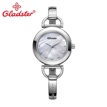

Gladster Shell Dial Lady Bracelet Wristwatch Japanese MIYOTA GL30 Quartz Watch
