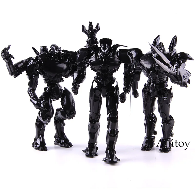 

Robot Pacific Rim NECA Jager End Titles Black Variant PVC Pacific Rim Action Figures Collectible Model Toy 3-pack