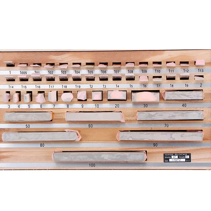 47Pcs/Set 1 grade 0 grade Inspection Block Gauge Test Caliper Blocks