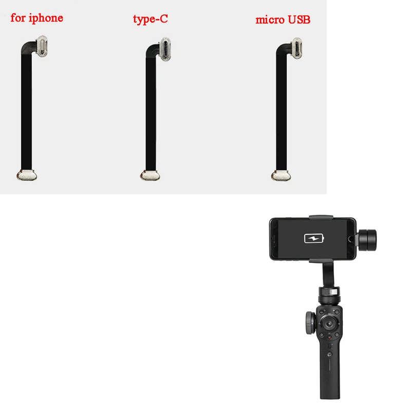 

for Samsung Iphone 7 8 Android HUAWEI Zhiyun Smooth 75mm Seamless Smooth 4 Charging Lightning Cable Type C Cable Micro USB Cable
