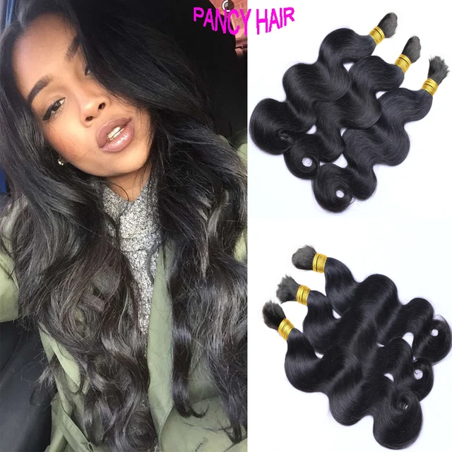 Brazilian Human Braiding Hair Bulk No Weft 3bundles Unprocessed Brazilian Human Braiding Hair Bulk No Weft 3bundles Unprocessed Body Wave Crochet Braids