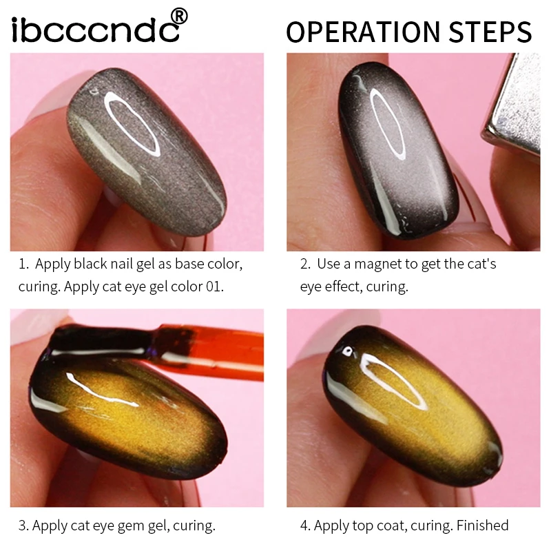 10ml 3D Cat Eye Gem Nail Polish Magnetic Gel Soak Off Nail Gel Polish Semi Vernis Permanant Gel Varnish Lacuqer Gellak Base Top