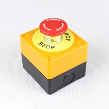 

Lift Elevator Safety STOP Emergency Stop Push Button Switch Box Waterproof 1NO 1NC LAY7-11ZS Switch Equipment