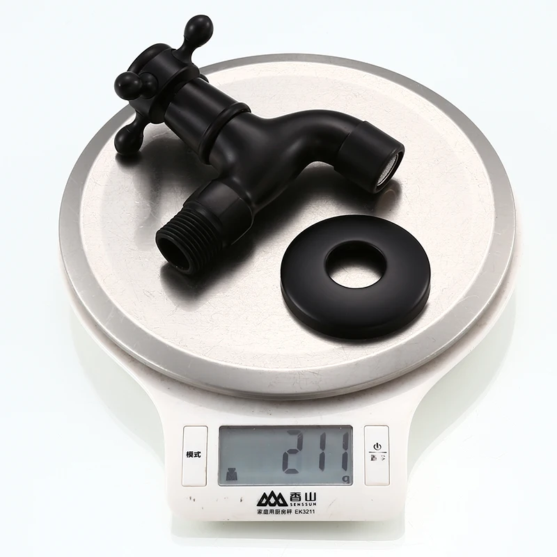 Modern Fashion Garden Brass Bibcock, Wall Mounted Taps Decorative Outdoor /Bibcocks Cold Water Faucet /Mop Pool Taps 