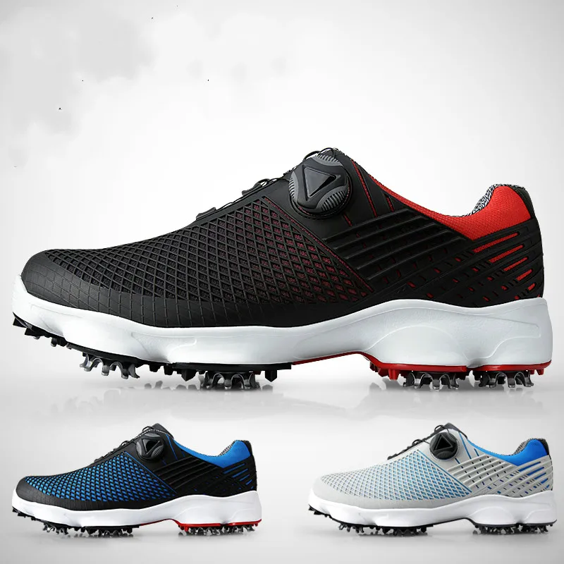 PGM Golf Shoes Мужская водонепроницаемая Спортивная обувь с широкой подошвой
