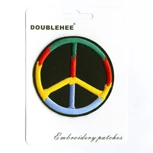 Four Color Peace Supermarket Gift Card Instruction Patch Embroidered Iron On Patches Cloth Coat Bag Shoes DIY Accessories Four Color Peace Supermarket Gift Card Instruction Patch Embroidered Iron On Patches Cloth Coat Bag Shoes DIY Accessories
