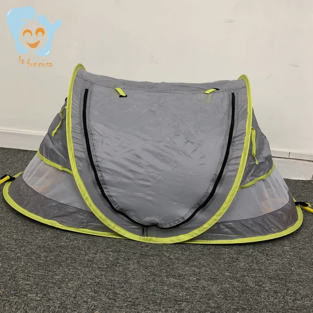  Pop Up Portable Baby Inflatable Beach Tent UV Protection Infant Travel Bed with Mosquito Netting Ho