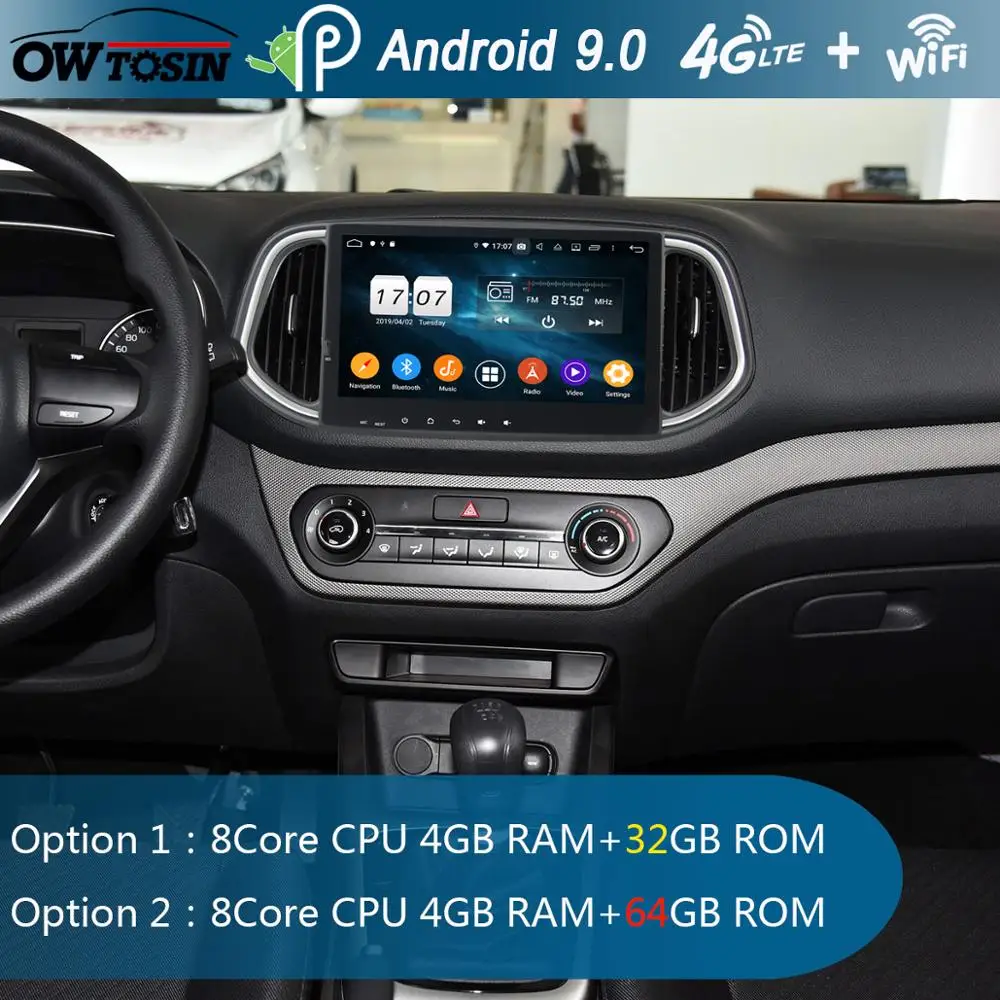 

10.1" IPS Octa 8 Core 4G RAM+64G ROM Android 9.0 Car DVD Radio GPS For KIA KX3 2014-2017 DSP CarPlay Parrot BT Stereo Adas