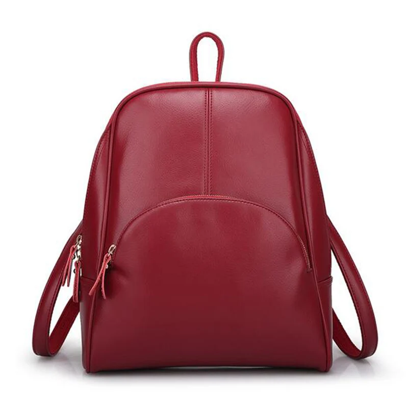 New 2017 PU Women Backpack Woman Korean Style Ladies Strap Laptop Bag Daily Backpack Girl School