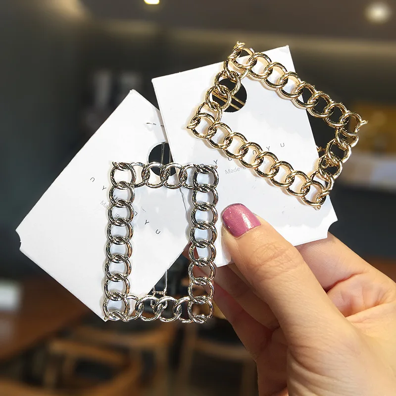 

2019 New Geometric Metal Hair Clips Korea Style Exquisite Elegant Hair Pins for Girl Women Headwear Fashion Hair Accessories