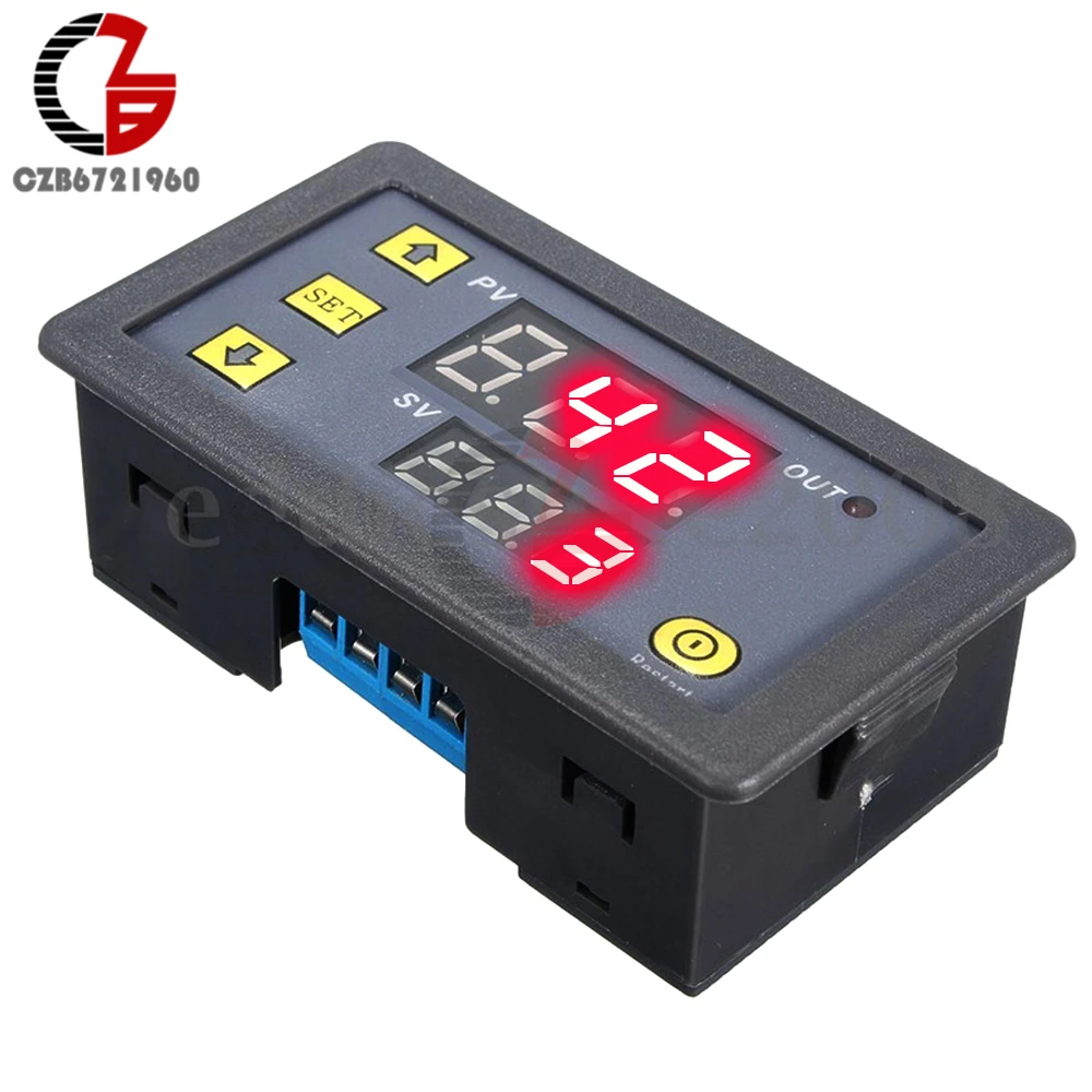 Online Shop 12V Dual LED Display Digital Time Delay Relay Module Cycle Timer Relay Timing Control Switch Relays | Aliexpress Mobile