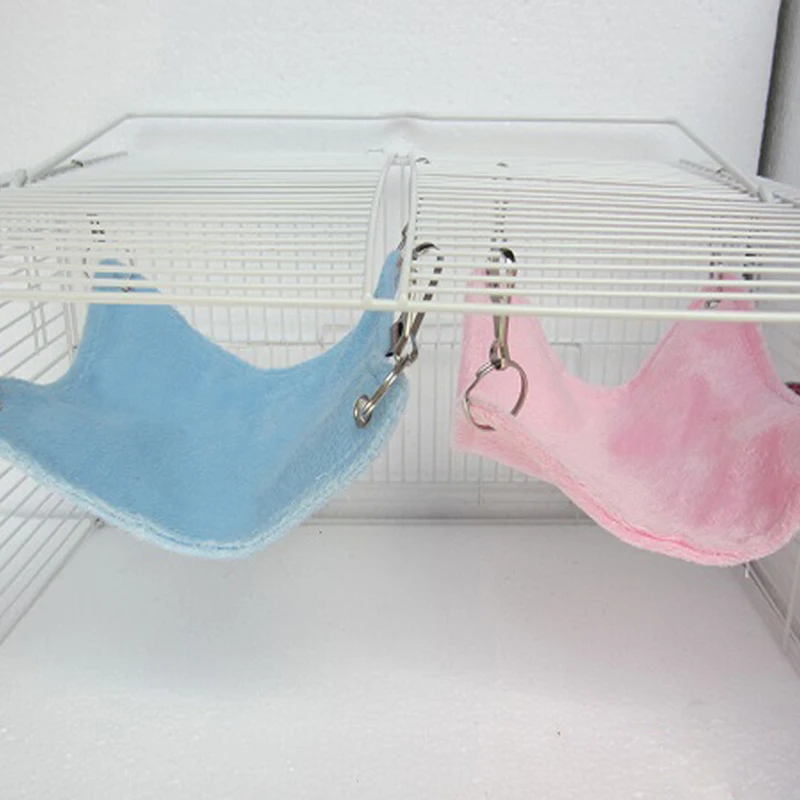

1Pc Pet Hammock Warm Plush Cloth Hamster Chinchilla Hammock Guinea Gerbil Rodents Pig Rabbit Hanging Bed Cage Accessories