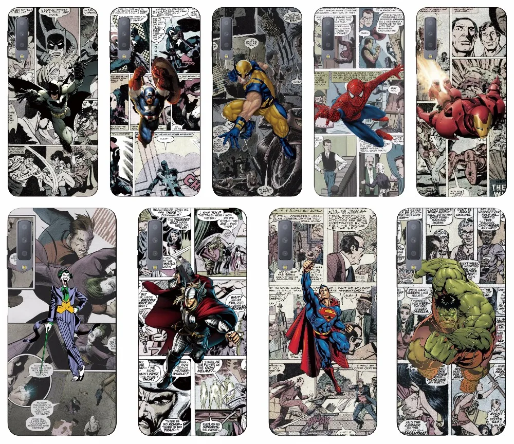 

Super Hero Comics Fundas Soft TPU Phone Case For Wiko View 2 Go Max Prime Pro XL Lenny 5 4 Sunny 2 3 Mini Wim Lite Cover Coque