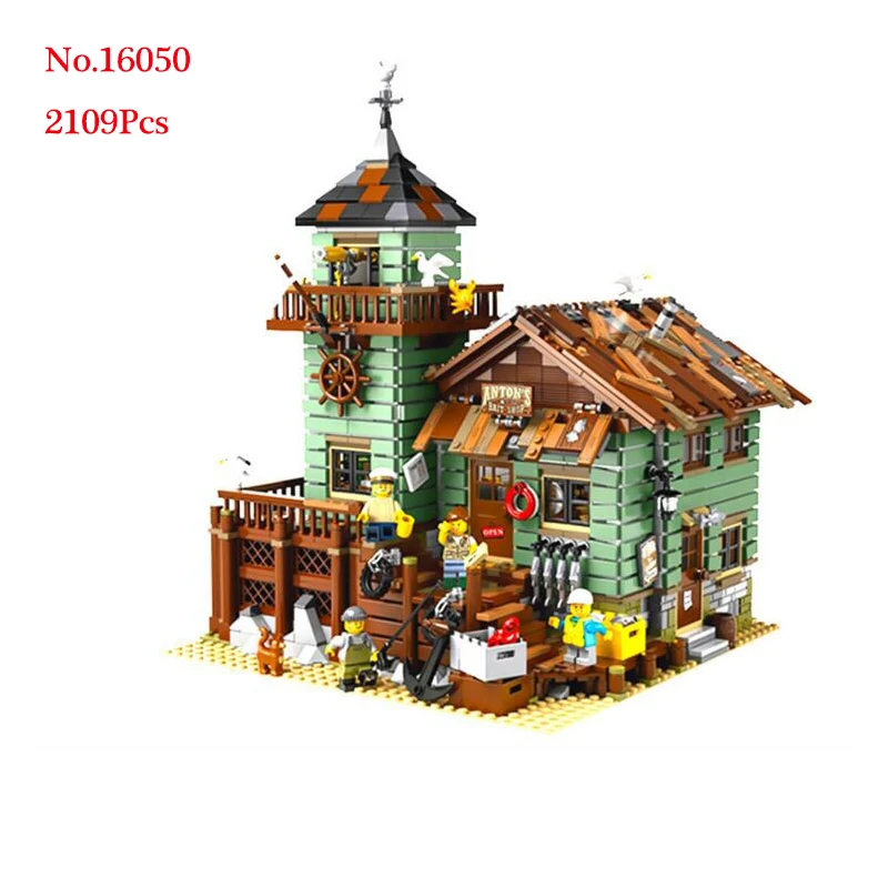 

In Stock 16050 2109Pcs MOC Series The Old Finishing Store Children Educational Building LegoINGly Blocks Bricks Toys Model