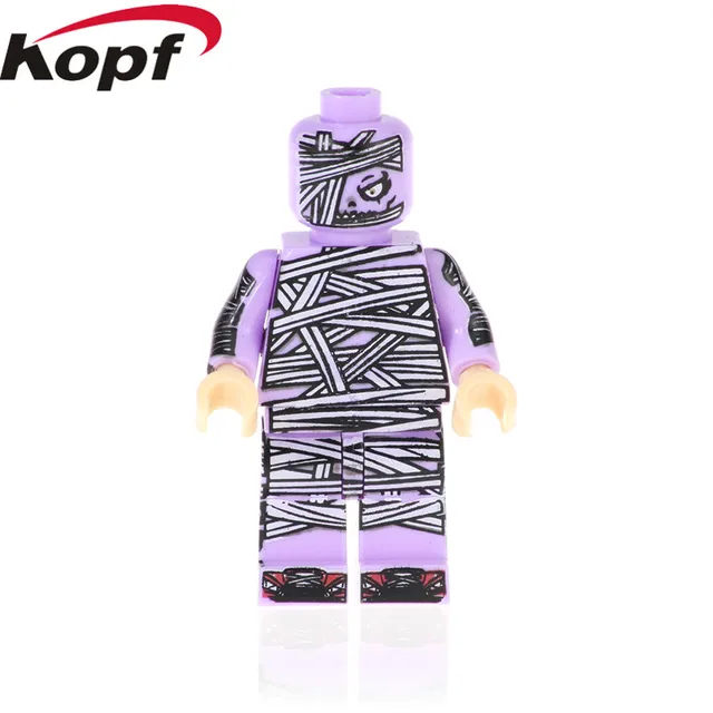 Special Offers Single Sale Halloween Bandage Unili Pumpkin man Witch Zombie Action Figures Building Blocks Learning Gift Toy Children PG1441