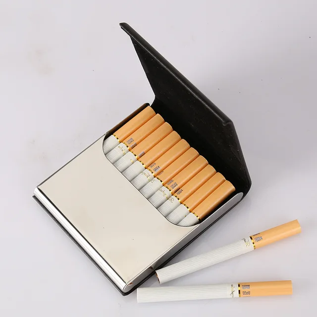 accommodate 10 smoking cigarette case leather gift boxes of boxes of cigarettes