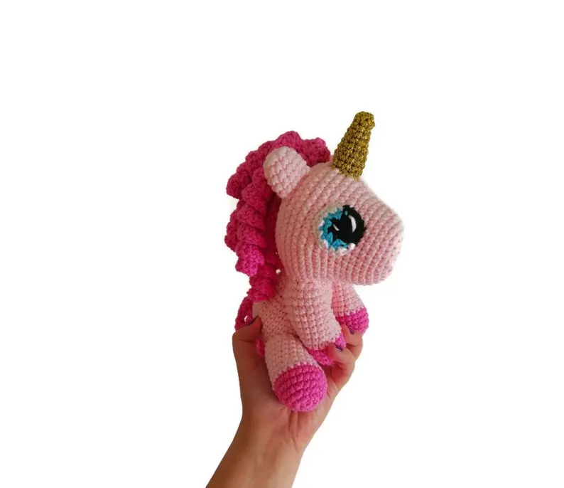 Игрушки для вязания крючком amigurumi погремушки кукла Единорог Номер модели