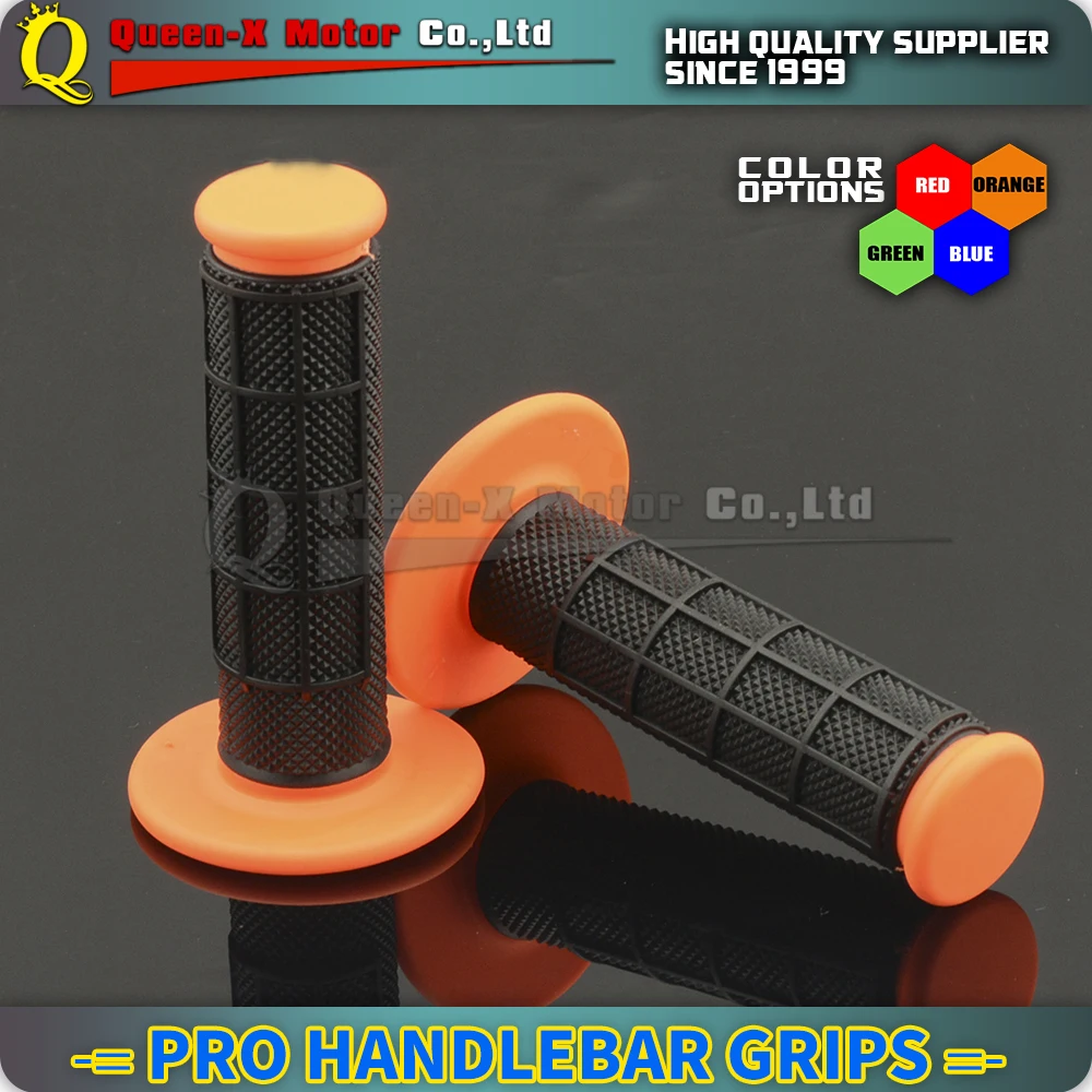 

Queen-X ORANGE HANDLEBAR GRIPS RUBBER GEL GRIPS FIT CR CRF 50 80 125 150 230 250 450 SUPERMOTO MOTORCYCLE MOTOCROSS RACING