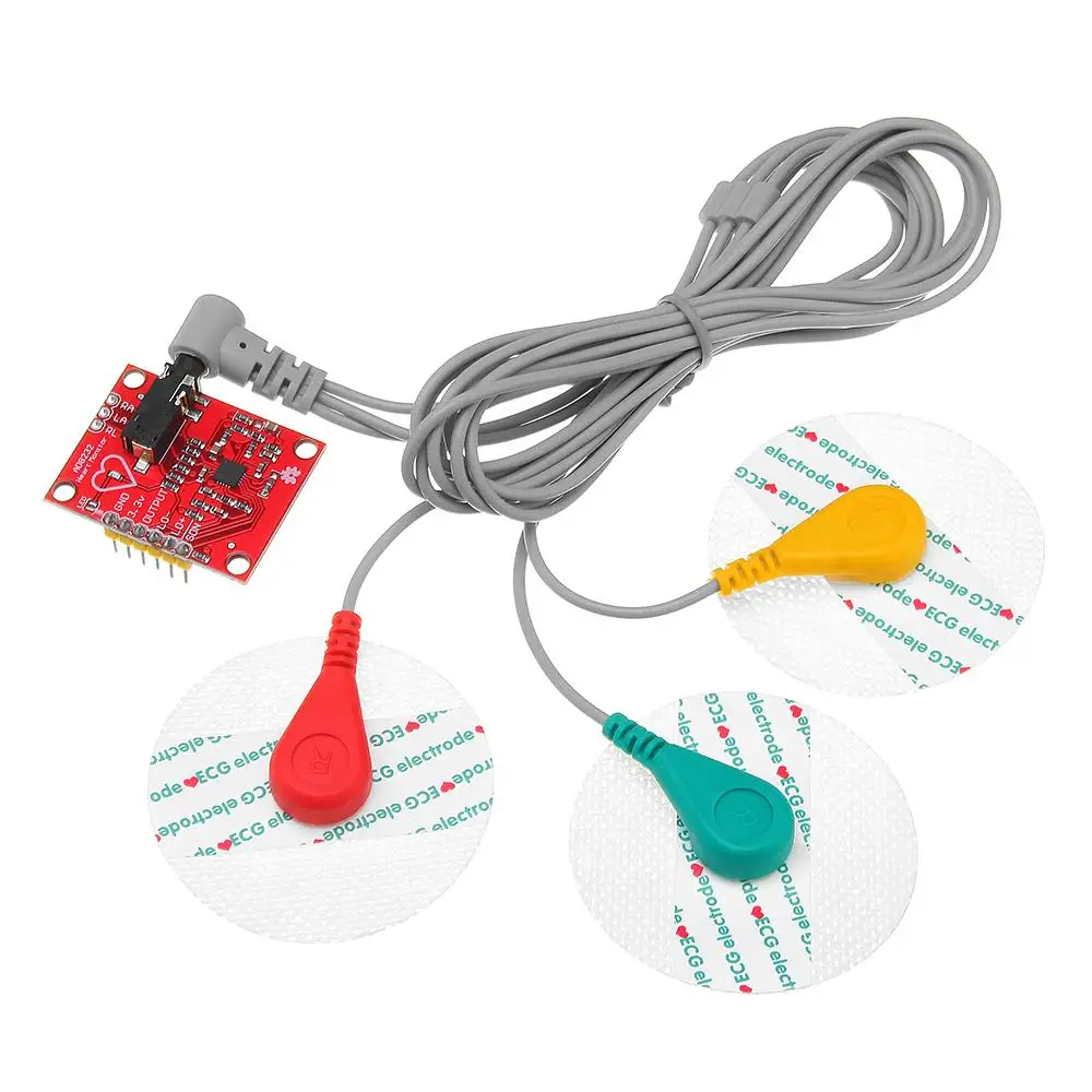 

AD8232 Measurement Pulse Heart Monitoring Hearbeat Sensor Module for Arduino Monitor Devices