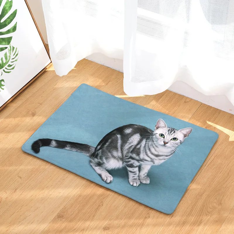 CAMMITEVER животное кошка коврик для дома гостиная Подушка Нескользящая Ванная Комната Коврики детская комната Домашний декоративный Придверный коврик