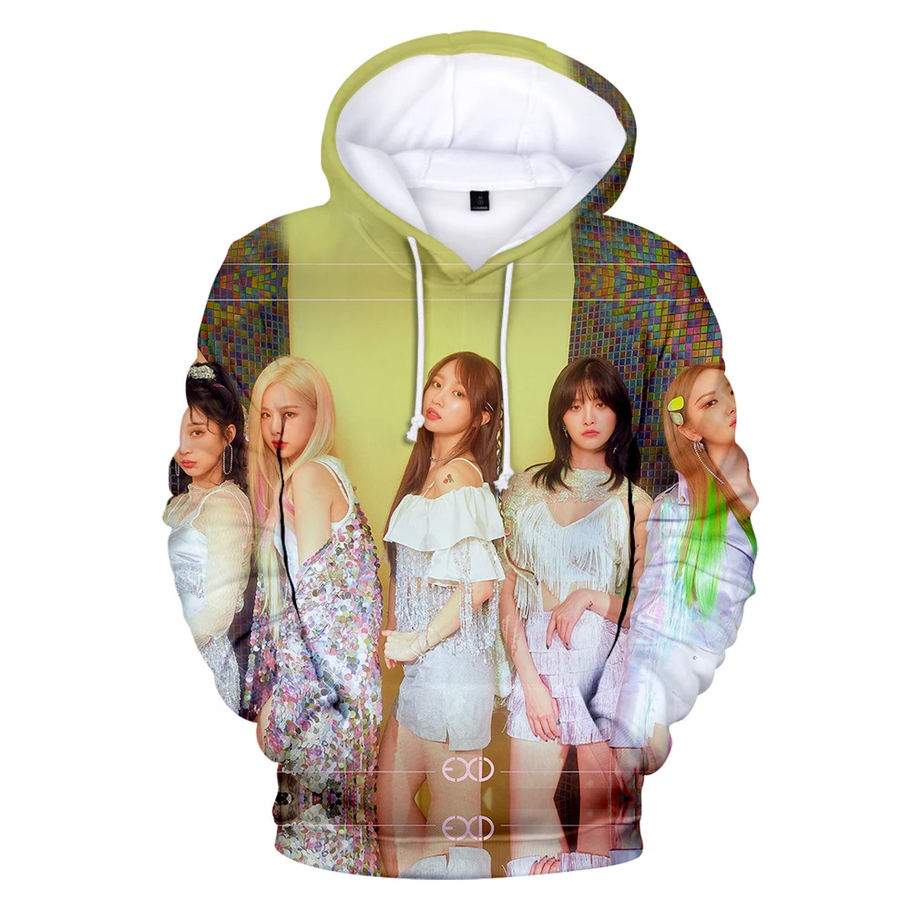 2019 осень зима Корея EXID 3D толстовки для мужчин Harajuku стиль корейский с капюшоном