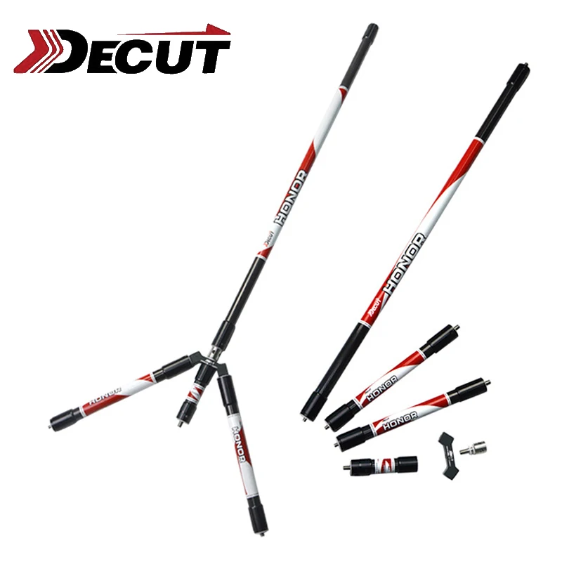 

1set Archery Competition Carbon Balance Rod Shock Absorber Damper Adjustable Tactical Damping Rod Recurve/Compound Bow Accessory