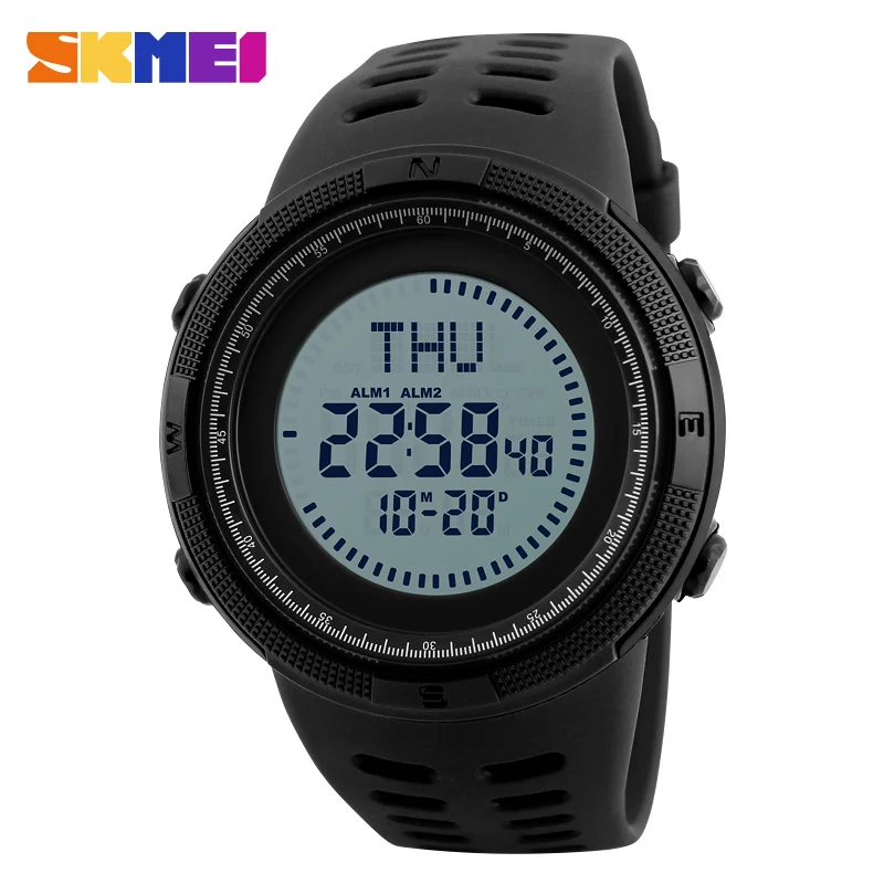 SKMEI Brand Compass Watches 5ATM Water Proof Digital Outdoor Men's Sports Watch Military Countdown Wrist Watches Male Clock SKMEI Brand Compass Watches 5ATM Water Proof Digital Outdoor Men's Sports Watch Military Countdown Wrist Watches Male Clock