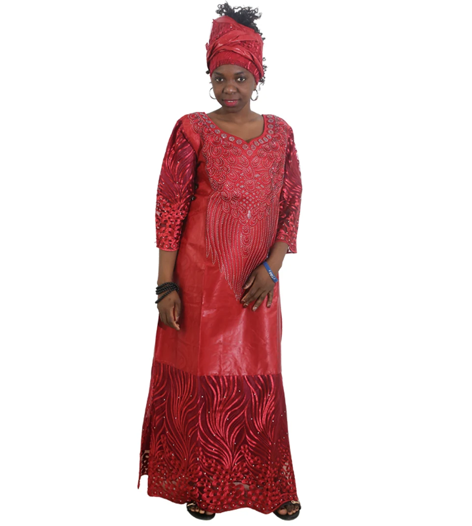 H& D африканские платья для женщин африканские головные обертывания халат Африканский Бисер Кружева Базен наряд платье африканская одежда Южная Африка