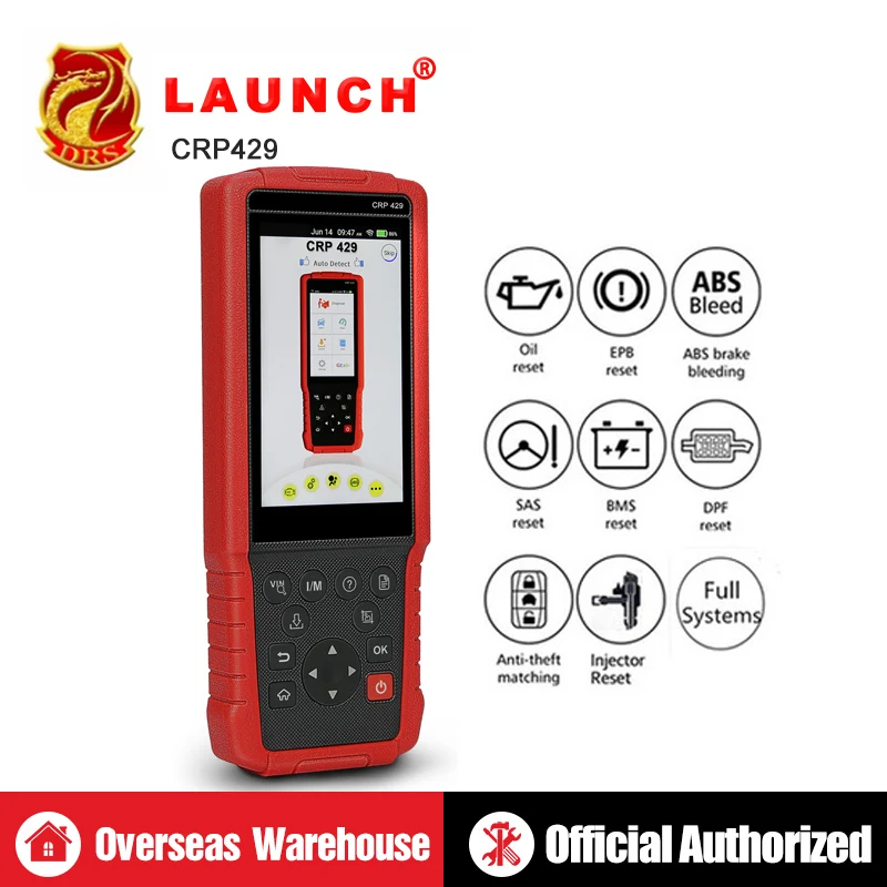 

LAUNCH X431 CRP429 OBDII Diagnostic Tool All System OBD2 Scanner Automotive Tools Auto Code Reader Scan Tools PK Launch crp429c