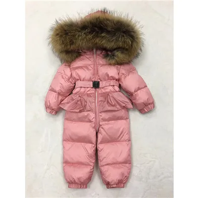 Baby Girl Romper Overalls Children's Winter Newborn Toddler Infant Winter Clothes Baby Clothing Jumpsuit Winter Snow Suit 0123Y - Цвет: As Picture