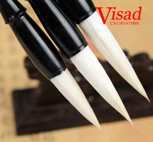 3 pcs/pack Chinese brush Calligraphy pen pure woolen Chinese writing