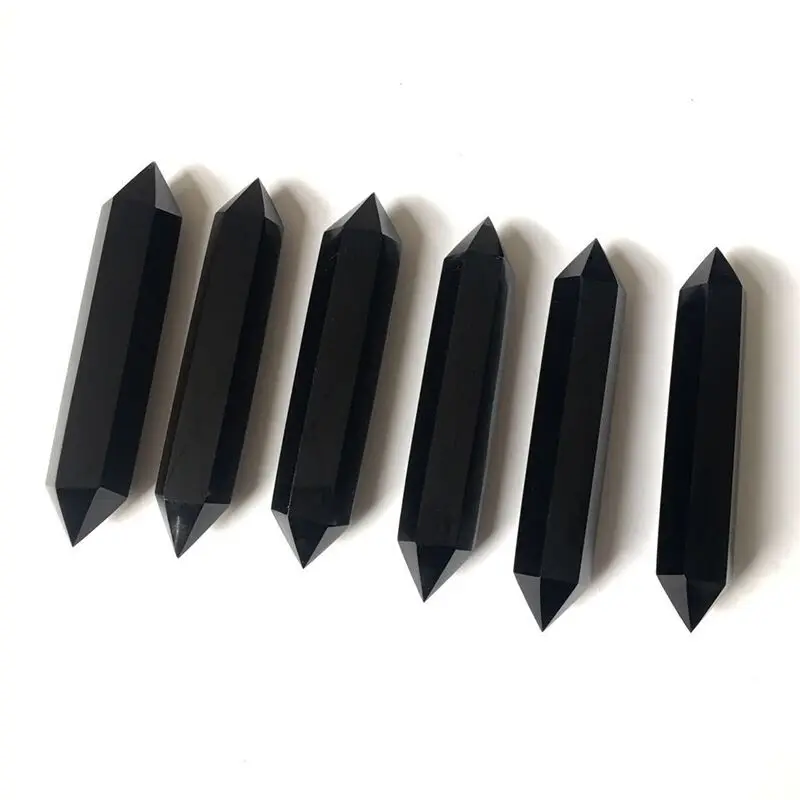 obsidian points