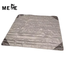 MEGE открытый портативный карманный коврик для кемпинга, спальный водонепроницаемый для пикника подкладки для барбекю пляж, 140X152 см/7 цветов