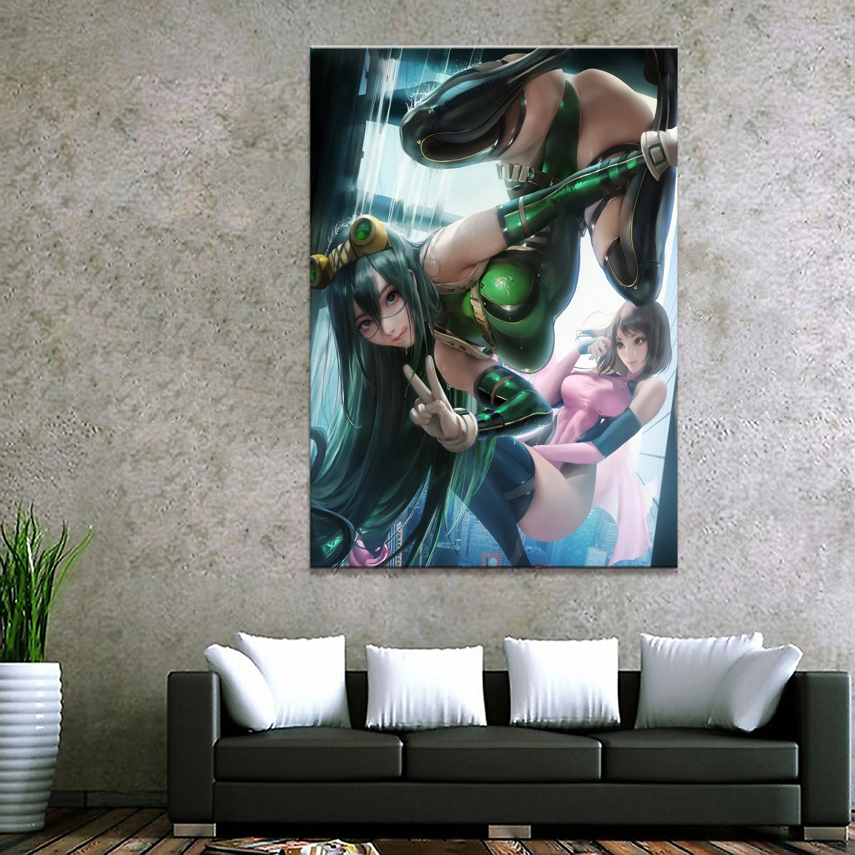 Home Decor Canvas 1 Piece Cute Sexy Anime My Hero Academia Asui Tsuyu Posters and Prints Painting Home Decoration Wall Pictures