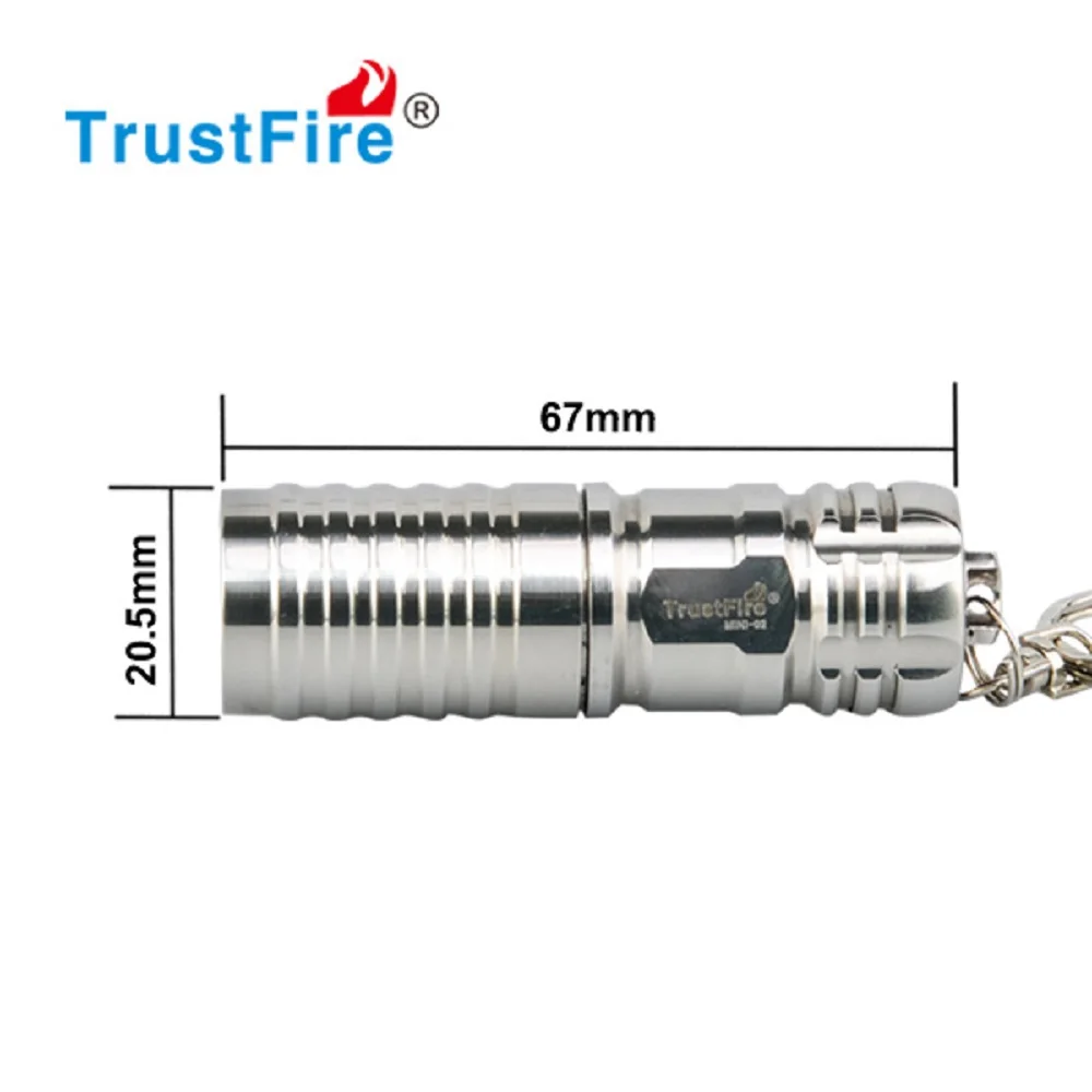 TrustFire Mini 02 XML 2 светодиодный фонарик карманный брелок факел 480 люмен