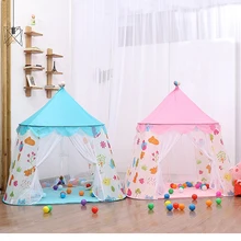 Детские палатки в форме замка вигвама для мальчиков и девочек, игровые палатки, мяч, бассейн, игровой домик, детский маленький домик, портативный складной детский тент