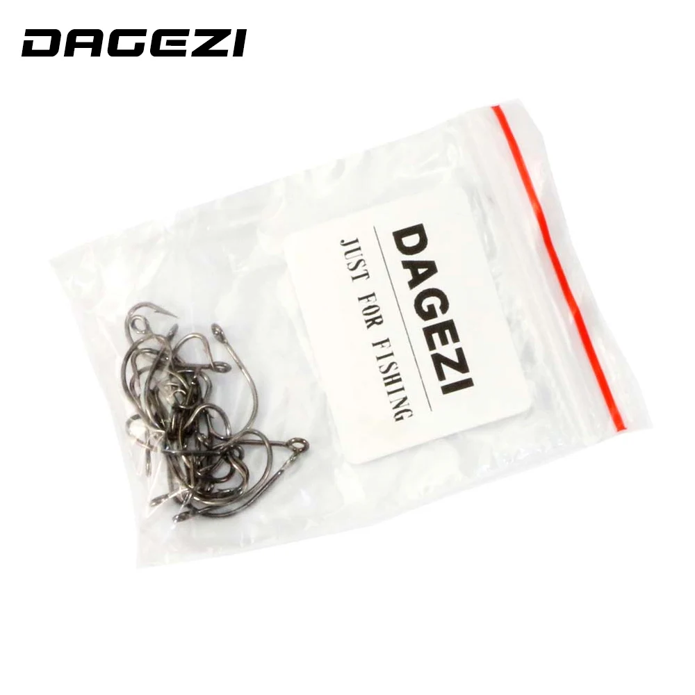 DAGEZI набор рыболовных крючков из высокоуглеродистой стали (20 шт./лот)|fishing hook set|hook