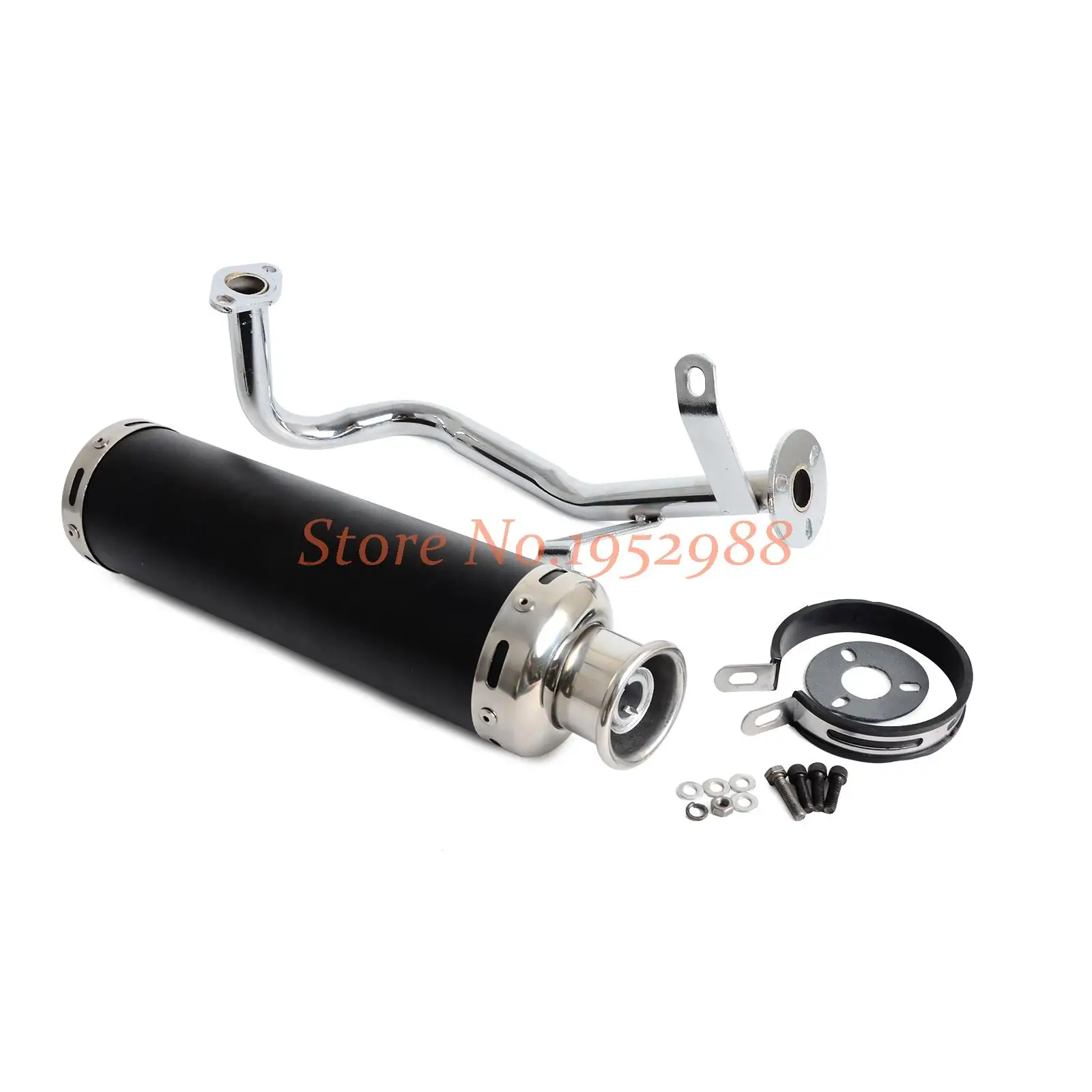 Scooter Performance Exhaust System for Gy6 50cc QMB139 Chinese Scooter