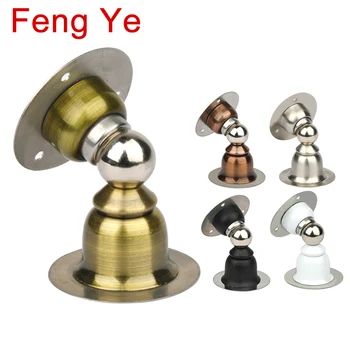 

Feng Ye Stainless Steel Magnetic Door Stopper Sticker Hidden Door Holders Catch Floor Wall Mounted Nail-free Doorstop Door