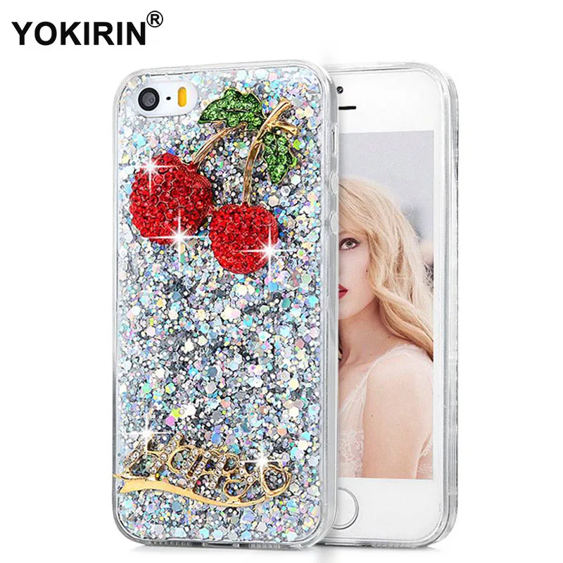 YOKIRIN Стразы чехол для iPhone 5 5S SE роскошный 3D Блестящий Мягкий ТПУ защитный 5|case for