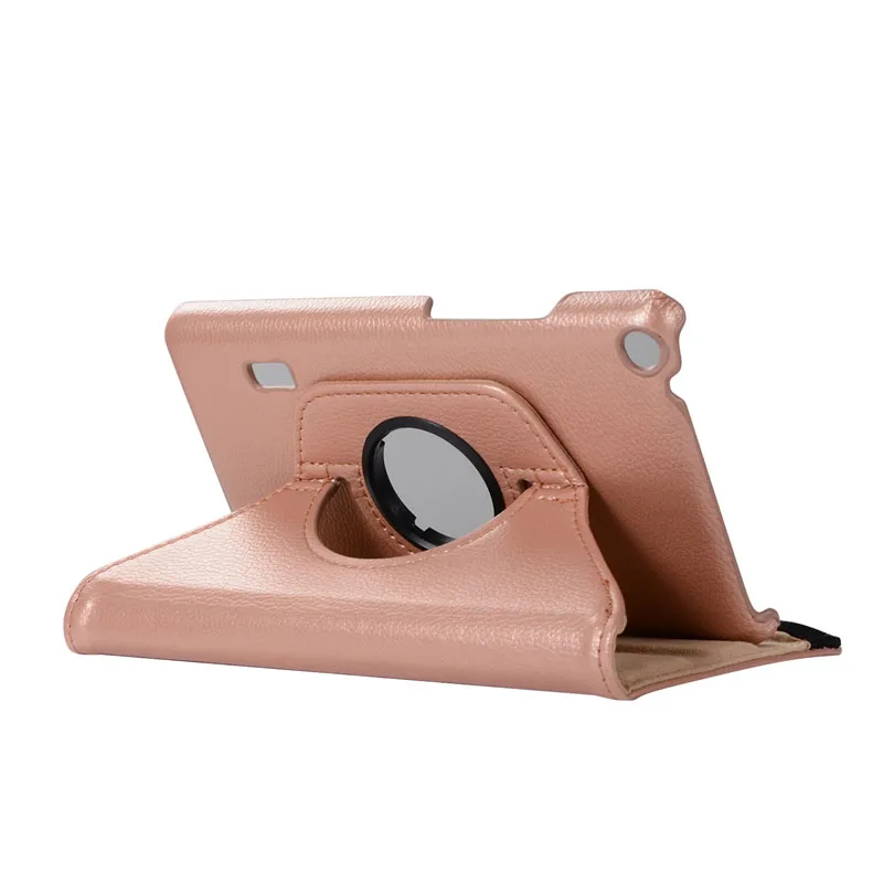 Вращающийся на 360 Градусов Кожаный чехол-книжка с подставкой для huawei MediaPad T3 7, Wi-Fi BG2-W09, 7,0 дюймов, чехол для планшета - Цвет: rose gold 360 Case