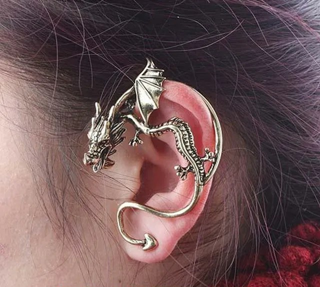 European And American Gothic Punk Style Cool Guys Influx Of Female European And American Gothic Punk Style Cool Guys Influx Of Female To Male Nightclub Dragon Earrings