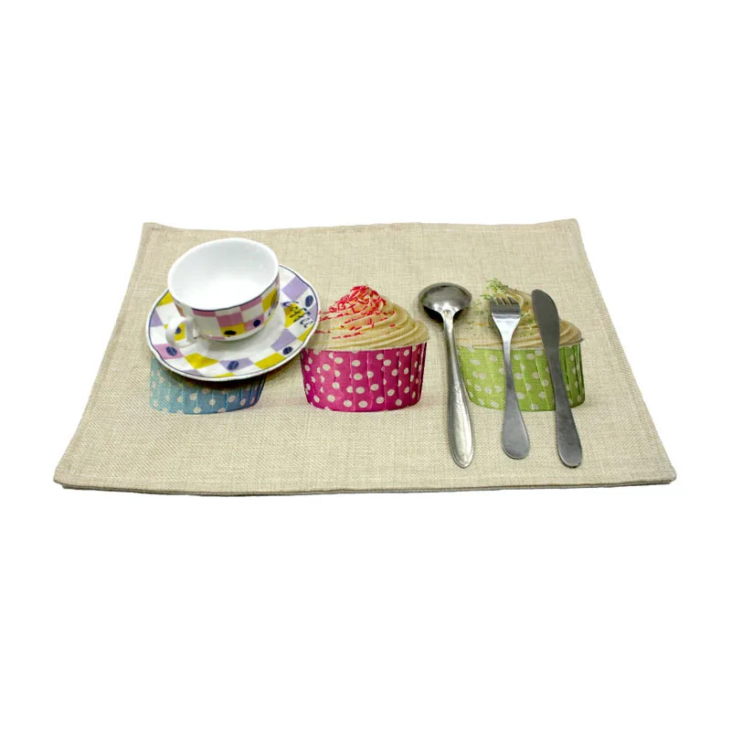 Cup Cake Pattern Print Insulation Pad Table Mat Placemat Bowl Mat