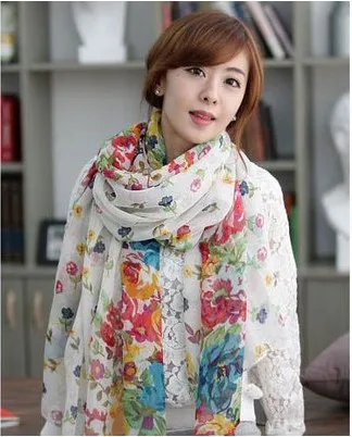 

NEW women's fashion style print scarf ladies long soft cotton scarves 50*160 high quality shawl wrap