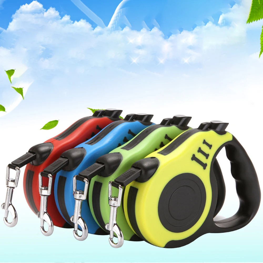 3M/5M Retractable Dog Leash Automatic Flexible Puppy Cat Traction Rope Walking Belt for Small Medium Dogs Pet Products Pets Toys | Дом и сад